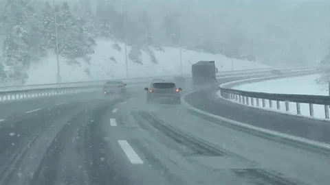 Bartın Ankara Karayolu'nda Kar Yağışı Etkili Oldu