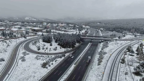 Adana'da Kar Yağışı Manzaraları