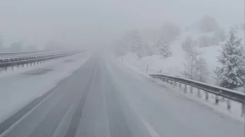 Zonguldak'ta Mayıs'ta Kar Yağışı
