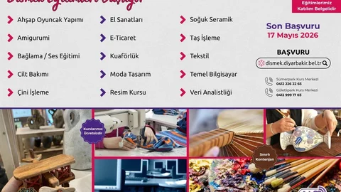 Diyarbakır'da Yeni Kurslar Açılıyor