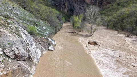 Tunceli'de Taşkın Görüntülendi