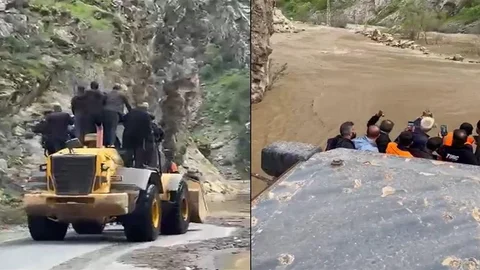Kavaklı'da Dere Taşması Olayı