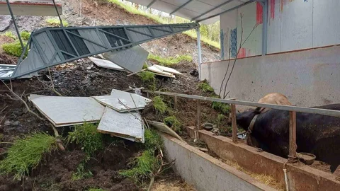 Bilecik'te Toprak Kayması Olayı