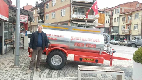 Kütahya'da Yangın Söndürme Tankeri Alındı