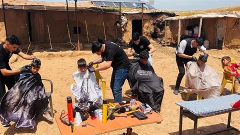 Şanlıurfa'da Gönüllü Berberler Etkinliği