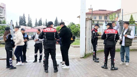 Kahramanmaraş'ta Okul Önlerinde Denetim Yapıldı
