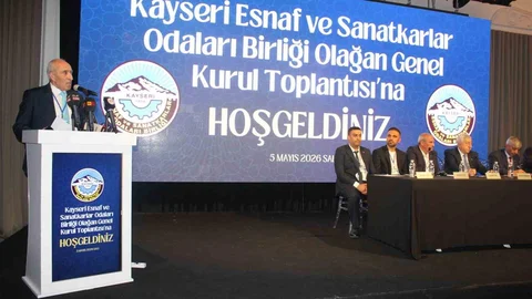 Kayseri'de Esnaf ve Sanatkarlar Genel Kurulu Başladı