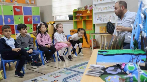 Kırşehir'de Anaokulu Öğrencileri Çevre Bilincini Öğreniyor