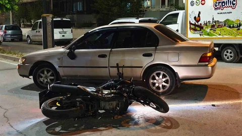 Keşan'da Motosiklet Kazası Meydana Geldi