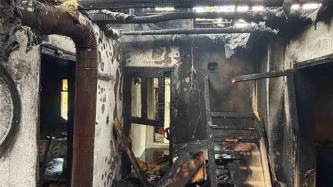 Burdur'da Müstakil Evde Yangın