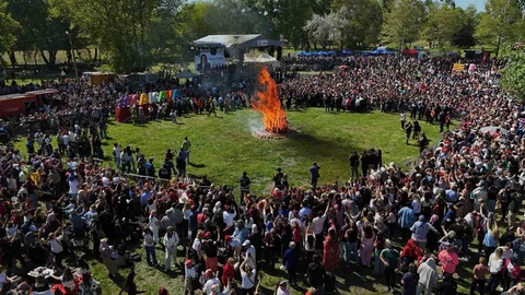 Edirne'de Kakava Ateşi Coşkusu