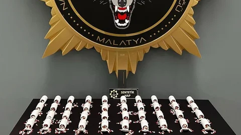 Malatya'da Sentetik Hap Ele Geçirildi
