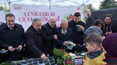 Talas'ta Çiçek Festivali Başladı