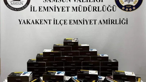 Samsun'da Kaçak Makaron Operasyonu