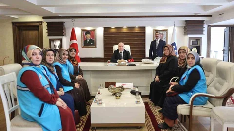 Erzurum'da Diyanet Vakfı Ziyareti