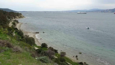 Çanakkale Boğazı'ndaki Bombardıman Drone ile Görüntülendi