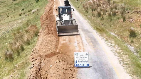 Şahnalı'da Su Hattı Yenileniyor