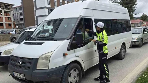 Kavak'ta Trafik Bilinçlendirme Faaliyeti
