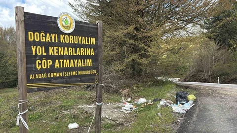 Bolu'da Dikkat Çeken Çöp Sorunu