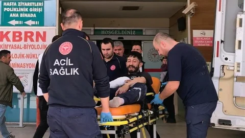 Bursa'da Spiral Taşı Fırladı, Genç Yaralandı