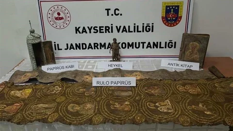 Kayseri'de Tarihi Eser Operasyonu Gerçekleşti