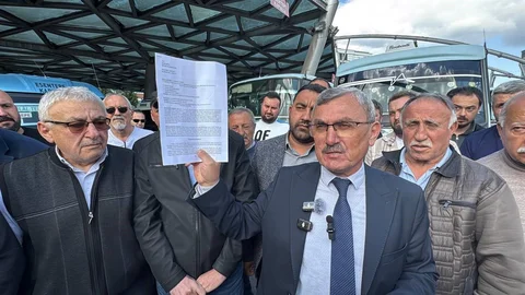 Karabük'te Minibüs Esnafından Tepki