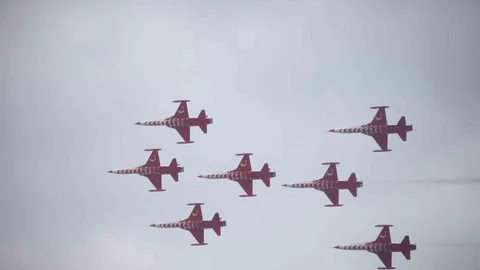 Türk Yıldızları Konya'da Gösteri Düzenledi