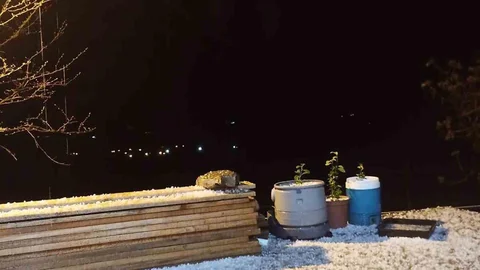Elazığ'da Dolu Yağışı Etkili Oldu