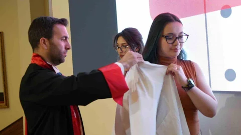 Kastamonu'da 160 Veteriner Hekim Adayı Beyaz Önlük Giydi