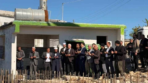 Çermik'te Cami Temeli Atıldı