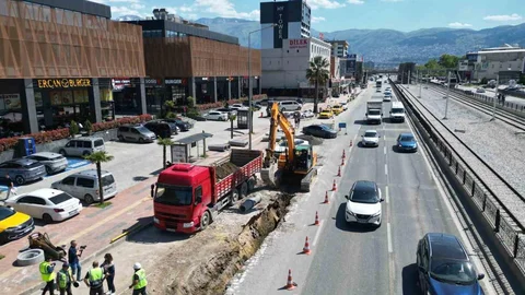 Bursa'da Altyapı Çalışmaları Devam Ediyor