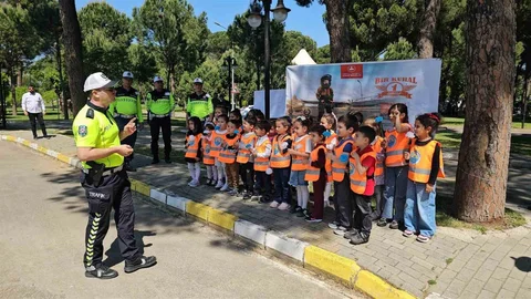 Aydın'da Öğrencilere Trafik Eğitimi Verildi