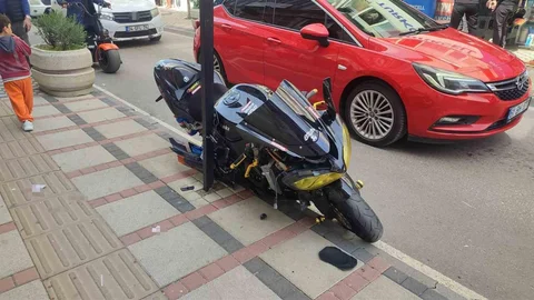 Keşan'da Motosiklet Kazası