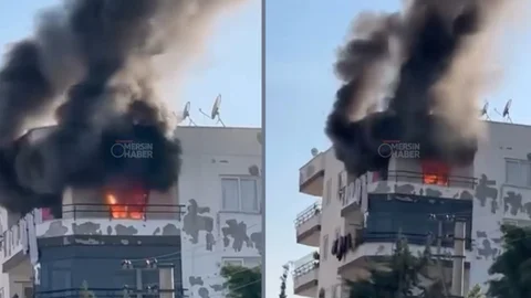 Komşular İhbar Etti, İtfaiye Yetişti: Toroslar’da Yangın Diğer Dairelere Sıçramadan Söndürüldü
