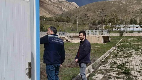 Bayburt'ta Atık Su Tesisinde İnceleme Yapıldı