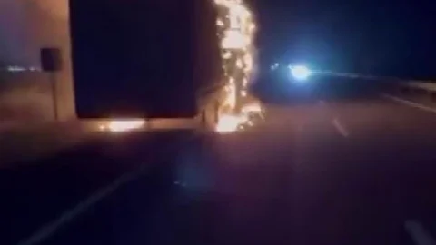 Diyarbakır'da Tır Yangını