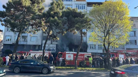 Fatsa'da Oto Aksesuar Dükkanında Yangın
