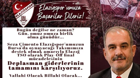 Elazığspor Deplasman Giderleri Karşılandı
