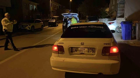 Bolu'da Trafik Uygulamasında Kaçış
