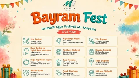 M1 Konya'da Bayram Festivali Başladı