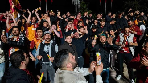 Kırıkkale'de Galatasaray Şampiyonluk Kutlaması