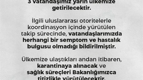 Sağlık Bakanlığı'ndan Seyahat Gemisi Açıklaması