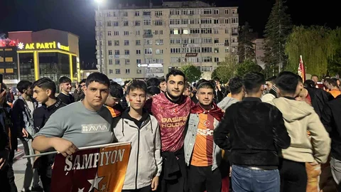 Çorum'da Galatasaray Kutlaması