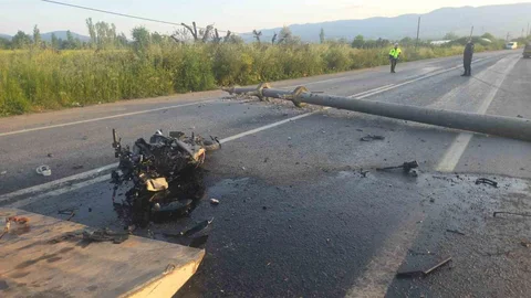 Otomobil ve Motosiklet Kazası Bursa'da Meydana Geldi