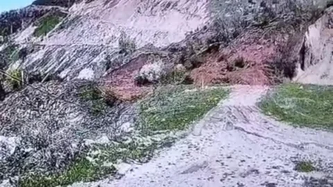 Tokat'ta Heyelan Anbean Görüntülendi