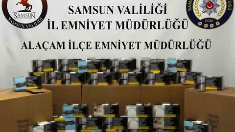 Samsun'da 50 Bin Dolu Makaron Ele Geçirildi