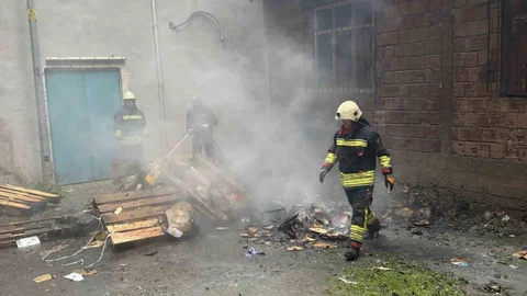 Ordu'da Atık Malzeme Yangını