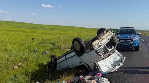 Şanlıurfa'da Takla Atan Otomobil Kazası