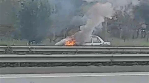 Eskişehir Çevre Yolu'nda Yangın Çıktı