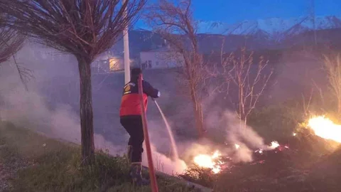 Van'da Sazlık Yangını Kontrol Altına Alındı